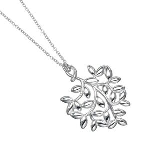 Tiffany Co Olive Leaf Necklace Sterling Silver